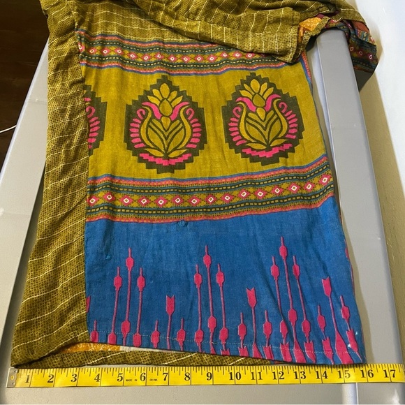 Kantha Bae Women’s Reversible Hooded Jumpsuit Hippie Bohemian Artsy Free Size - Picture 10 of 10